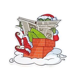 🎯 10 for $12 / Grinch on Chimney Holiday Christmas Ornament